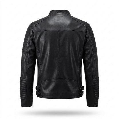 Allsaints Leather - Rupok | Quilted Asymmetrical Leather Jacket Men
