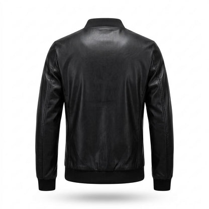 Allsaints Leather - Vutod | Zip-Up Slim Fit Leather Jacket Men