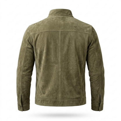 Allsaints Leather - Almon | Suede Button-Front Jacket Men