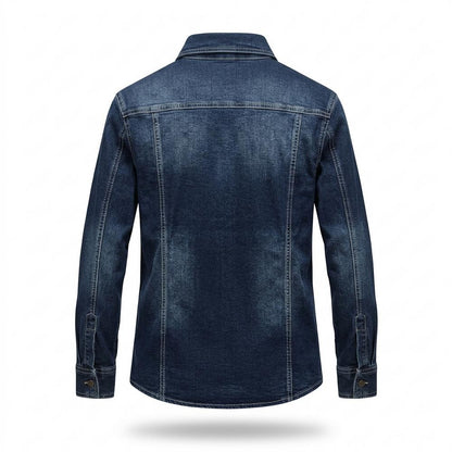 Allsaints Leather - Vegik | Denim Long-Sleeved Shirt Men