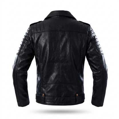 Allsaints Leather - Lefok | Asymmetrical Quilted Leather Jacket Men