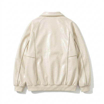 Allsaints Leather - Cosan | Piped Zip-Up Jacket Unisex
