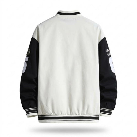 Allsaints Leather - Nizes | Embroidered Two-Tone Jacket Unisex