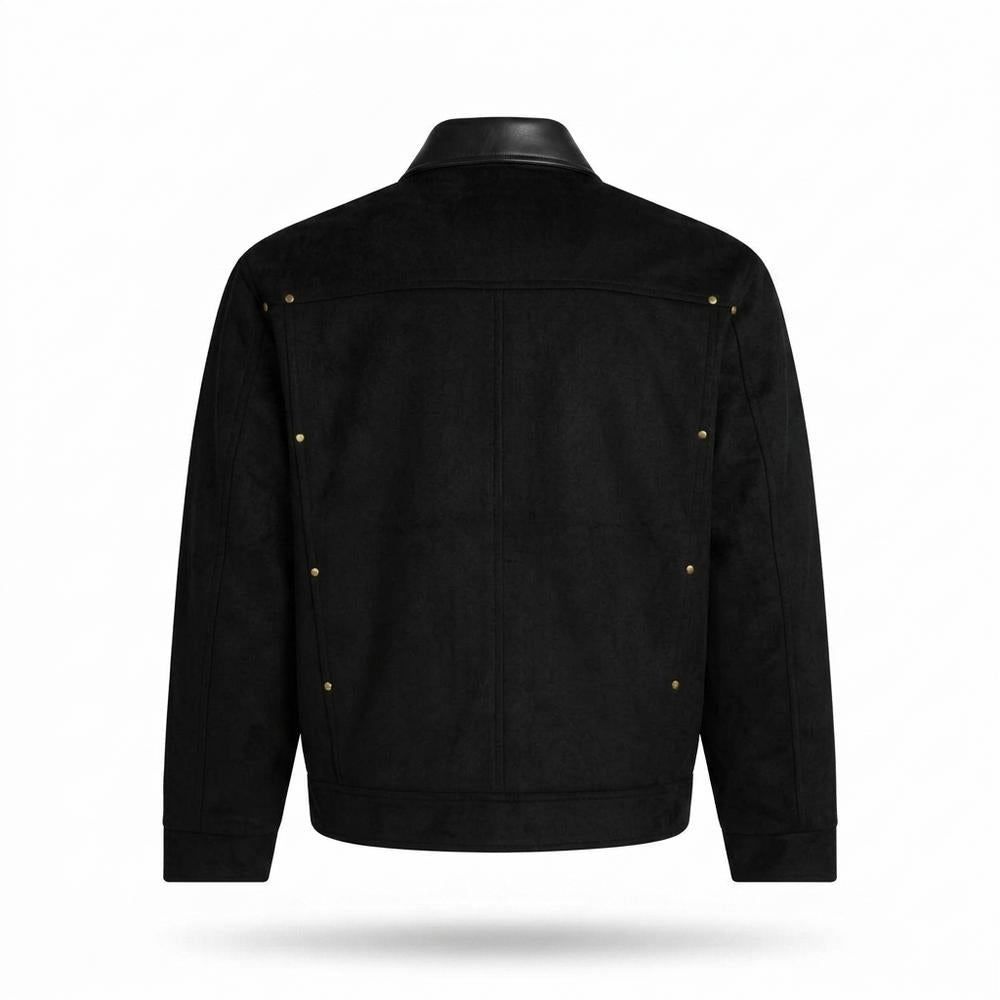 Allsaints Leather - Lomir | Clasp-Closure Leather-Collar Jacket Men