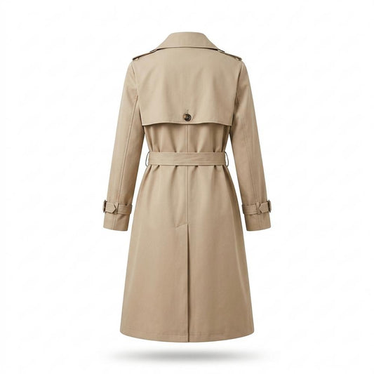 Allsaints Leather - Lavel | Double-Breasted Belted Coat Women