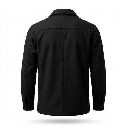 Allsaints Leather - Seser | Snap-Button Flap-Pocket Jacket Men