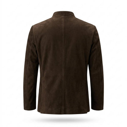 Allsaints Leather - Lolor | Sueded Stand-Collar Jacket Men