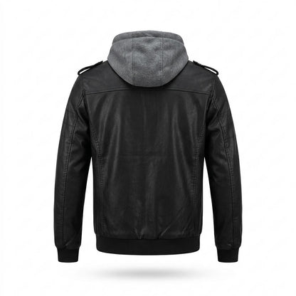Allsaints Leather - Terid | Hooded Faux-Leather Leather Jacket Men