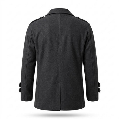 Allsaints Leather - Ramer | Double-Breasted Felted Coat Men