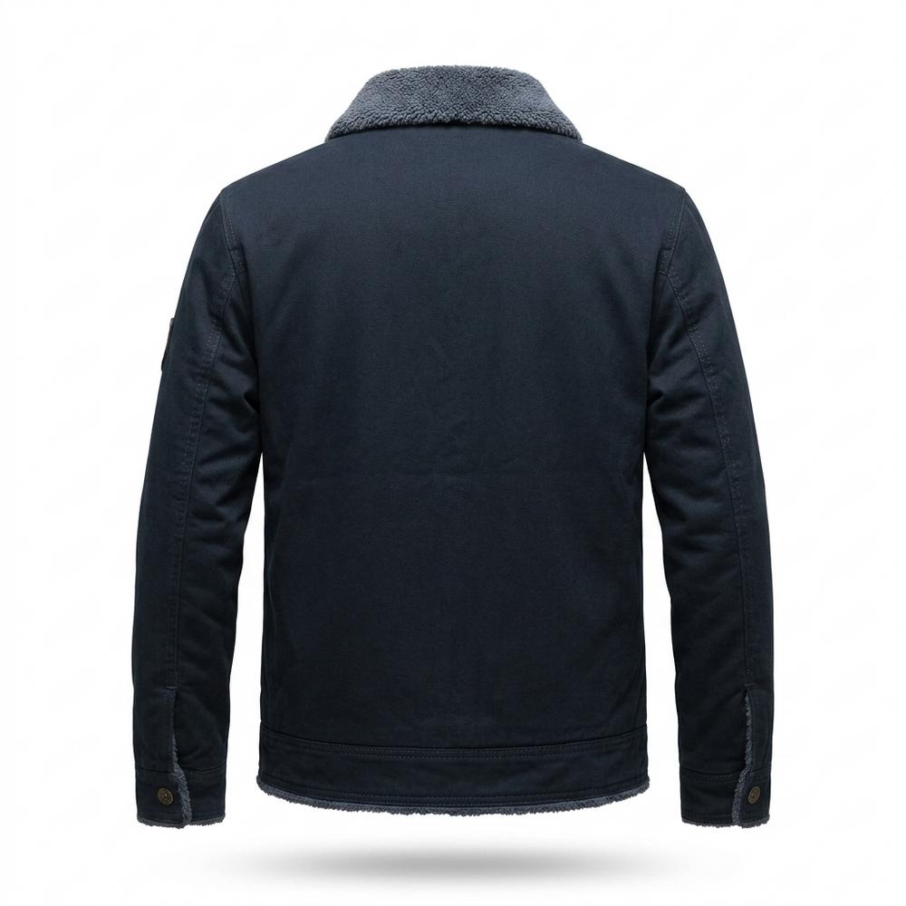Allsaints Leather - Kemir | Fleece-Lined Button-Front Jacket Men