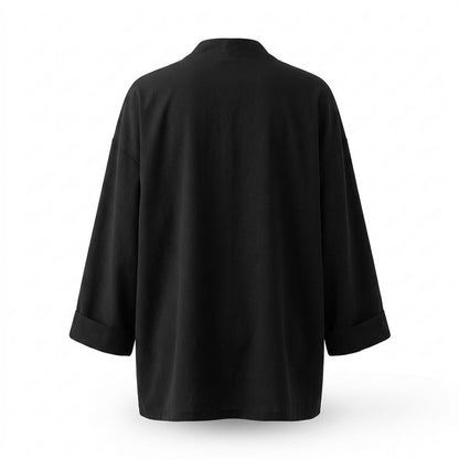 Allsaints Leather - Colen | Open-Front Loose-Fit Cardigan Unisex