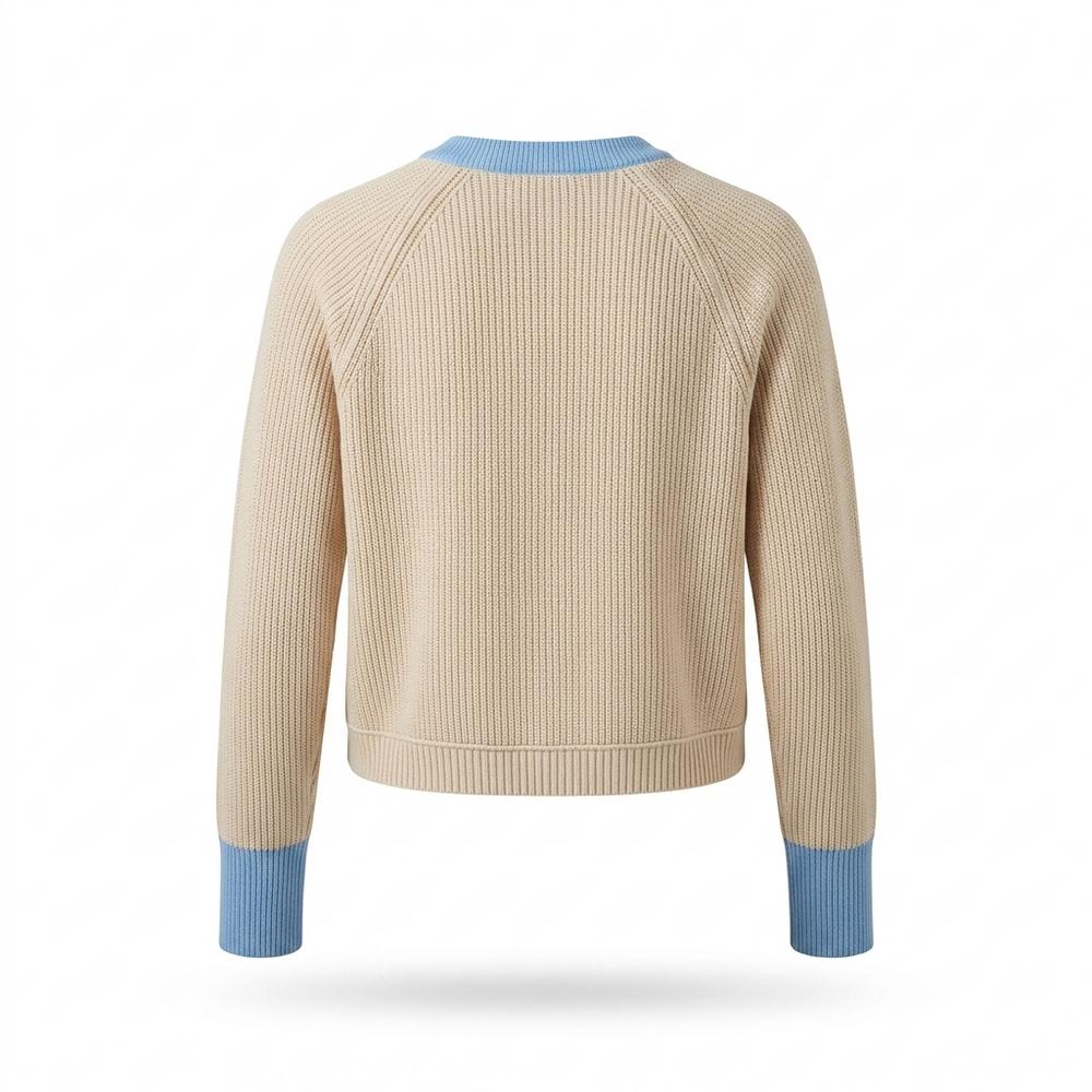 Allsaints Leather - Tivar | Rib-Knit Contrast-Trim Knit Cardigan Women
