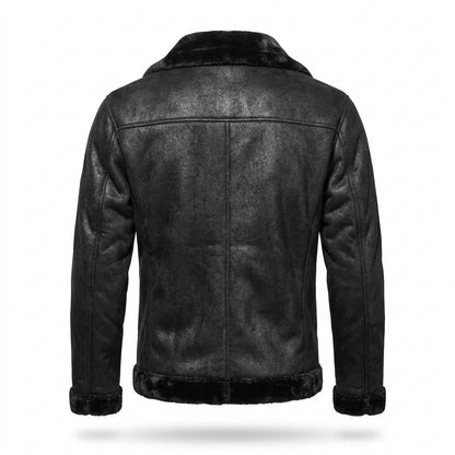 Allsaints Leather - Lokar | Faux-Shearling Asymmetrical Jacket Men