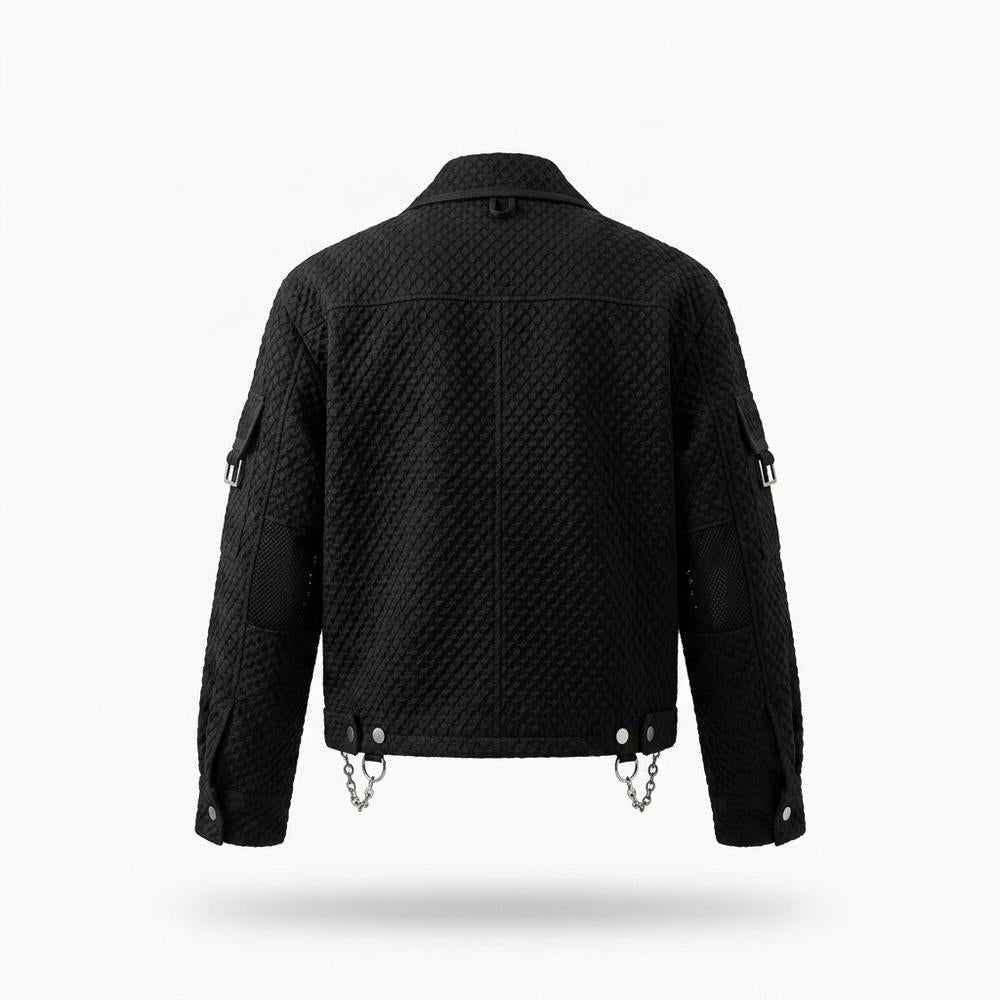 Allsaints Leather - Yizek | Quilted Cropped Jacket Unisex