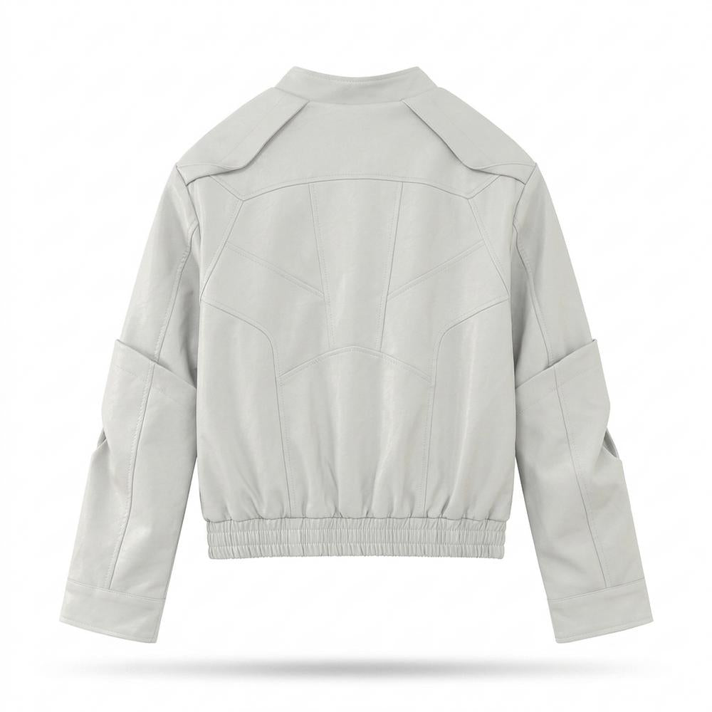 Allsaints Leather - Cabat | Structured Zip-Up Jacket Unisex