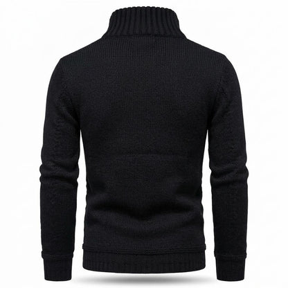 Allsaints Leather - Detar | Stand-Collar Button-Up Knit Cardigan Men