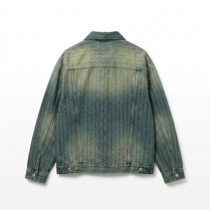 Allsaints Leather - Lanor | Faded Button-Front Denim Jacket Unisex