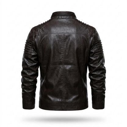 Allsaints Leather - Lubev | Quilted Lined Leather Jacket Men