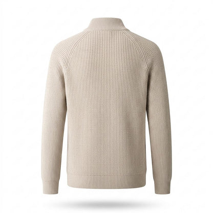 Allsaints Leather - Kelev | Rib-Knit Zip-Front Knit Cardigan Men