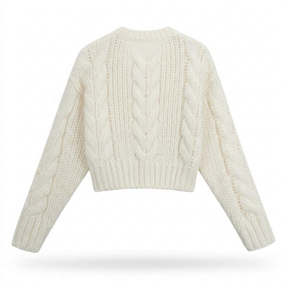 Allsaints Leather - Arsol | Cable Knit Cropped Knit Cardigan Women