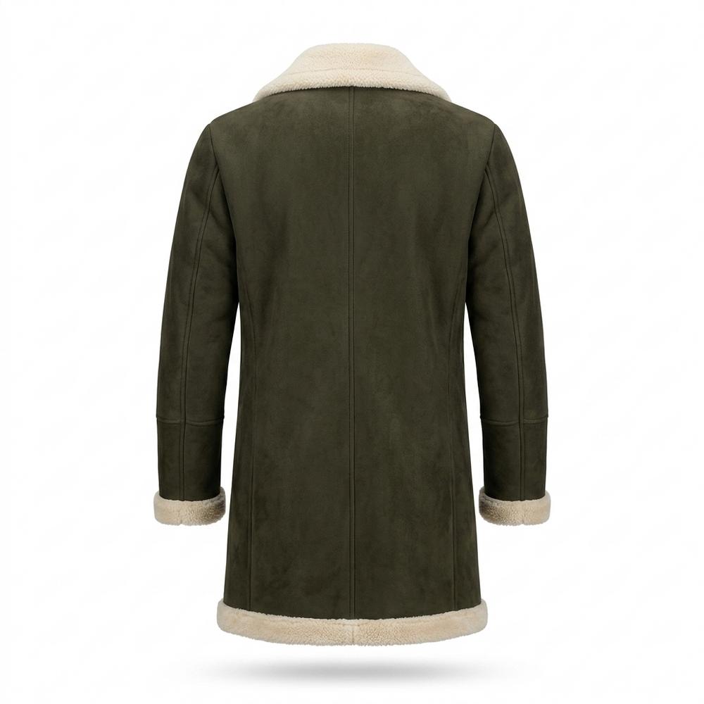 Allsaints Leather - Sewam | Double-Breasted Shearling-Lined Coat Men