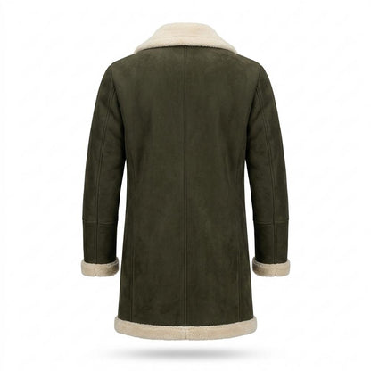 Allsaints Leather - Sewam | Double-Breasted Shearling-Lined Coat Men