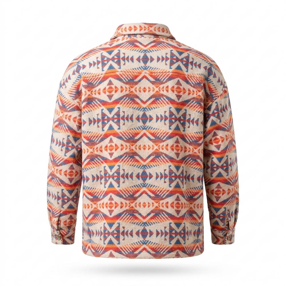 Allsaints Leather - Losel | Geometric Textured Shirt Men
