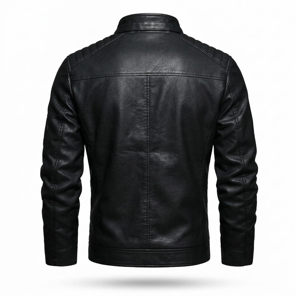 Allsaints Leather - Kesad | Quilted Embroidered Leather Jacket Men
