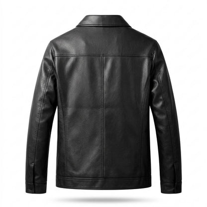 Allsaints Leather - Miven | Grained Zip-Up Leather Jacket Men