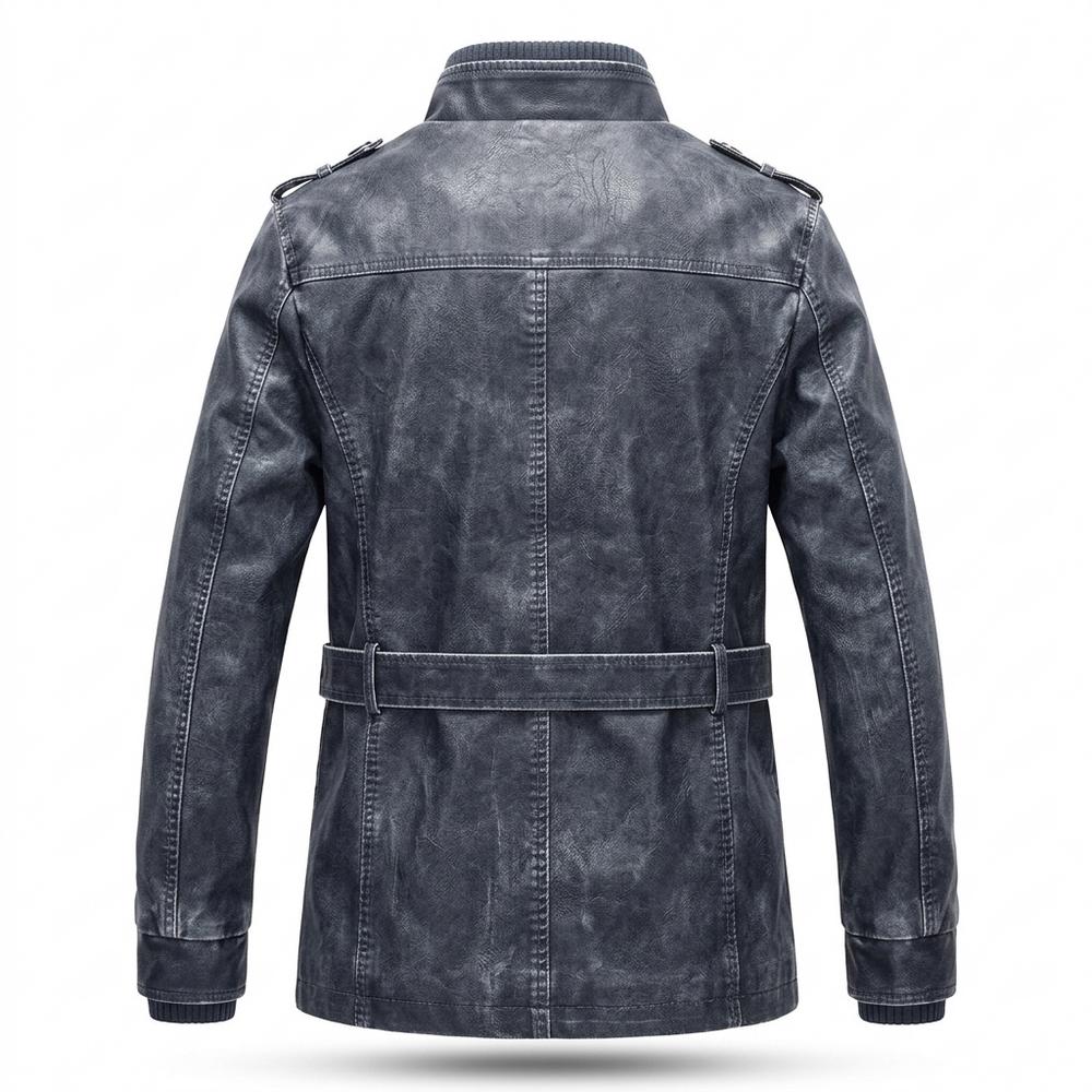 Allsaints Leather - Zetor | Lined Washed Leather Jacket Men
