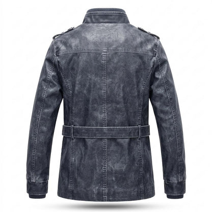 Allsaints Leather - Zetor | Lined Washed Leather Jacket Men