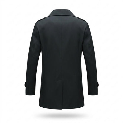 Allsaints Leather - Sozed | Single-Breasted Lined Coat Men