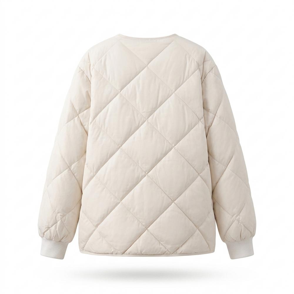 Allsaints Leather - Kemar | Quilted Collarless Jacket Women