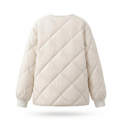 Allsaints Leather - Kemar | Quilted Collarless Jacket Women