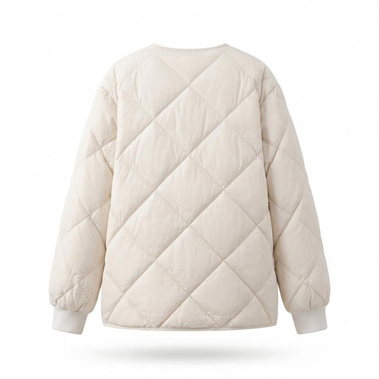 Allsaints Leather - Kemar | Quilted Collarless Jacket Women