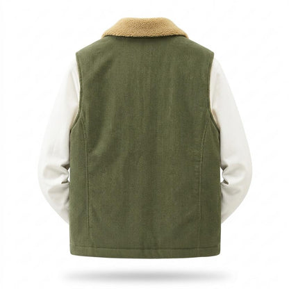 Allsaints Leather - Elnav | Corduroy Lined Vest Men