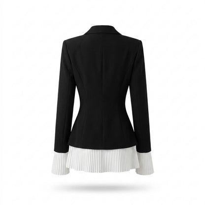 Allsaints Leather - Laven | Tailored Pleated-Hem Blazer Women