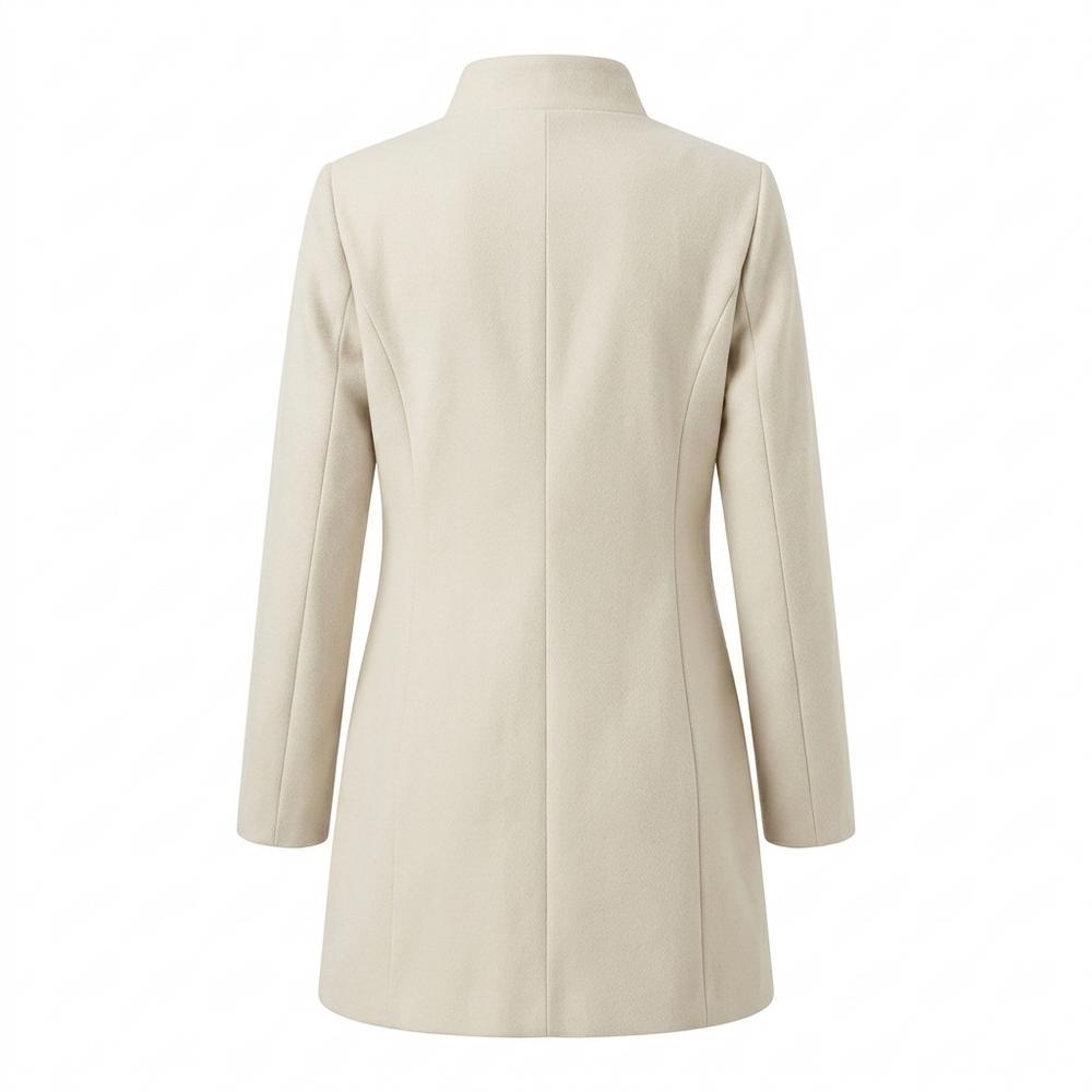 Allsaints Leather - Nimir | Stand-Collar Single-Breasted Coat Women