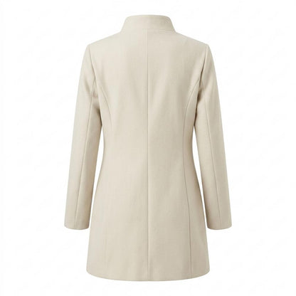Allsaints Leather - Nimir | Stand-Collar Single-Breasted Coat Women