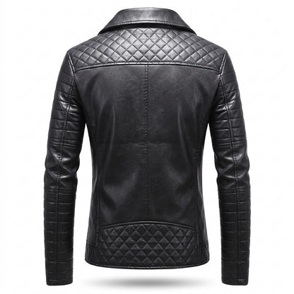 Allsaints Leather - Yomil | Quilted Asymmetrical Leather Jacket Men
