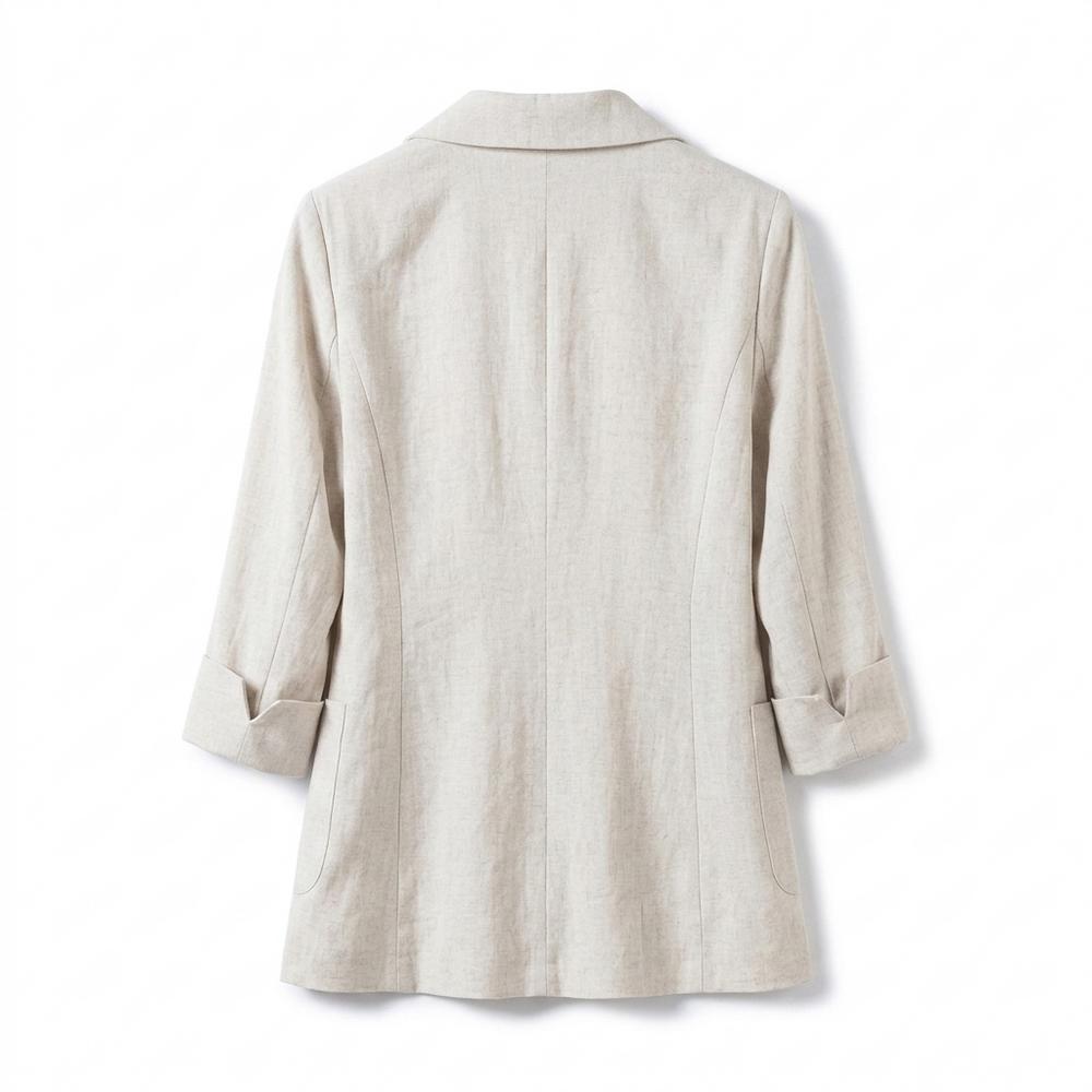 Allsaints Leather - Minav | Linen Blend Single-Button Blazer Women