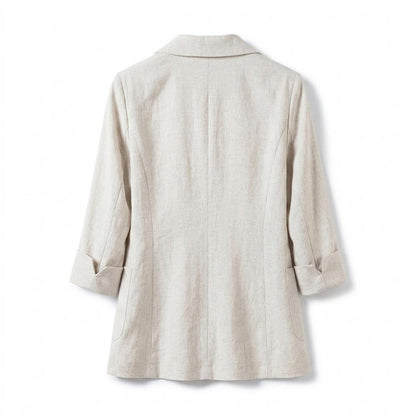 Allsaints Leather - Minav | Linen Blend Single-Button Blazer Women