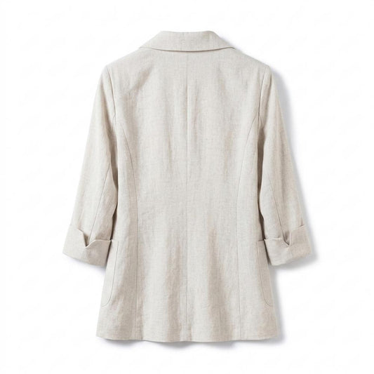 Allsaints Leather - Minav | Linen Blend Single-Button Blazer Women