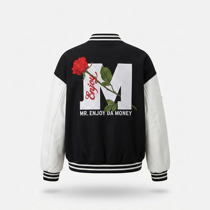 Allsaints Leather - Elsin | Embroidered Two-Tone Jacket Men