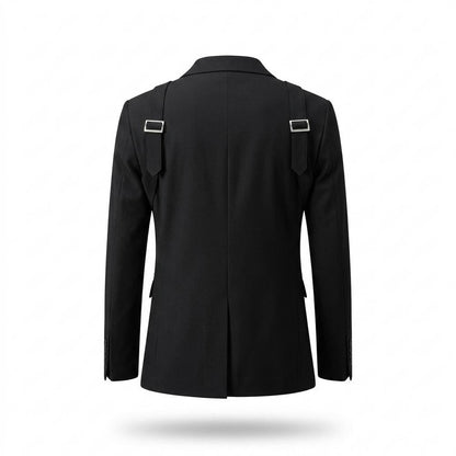 Allsaints Leather - Lomar | Strapped Tailored Blazer Men
