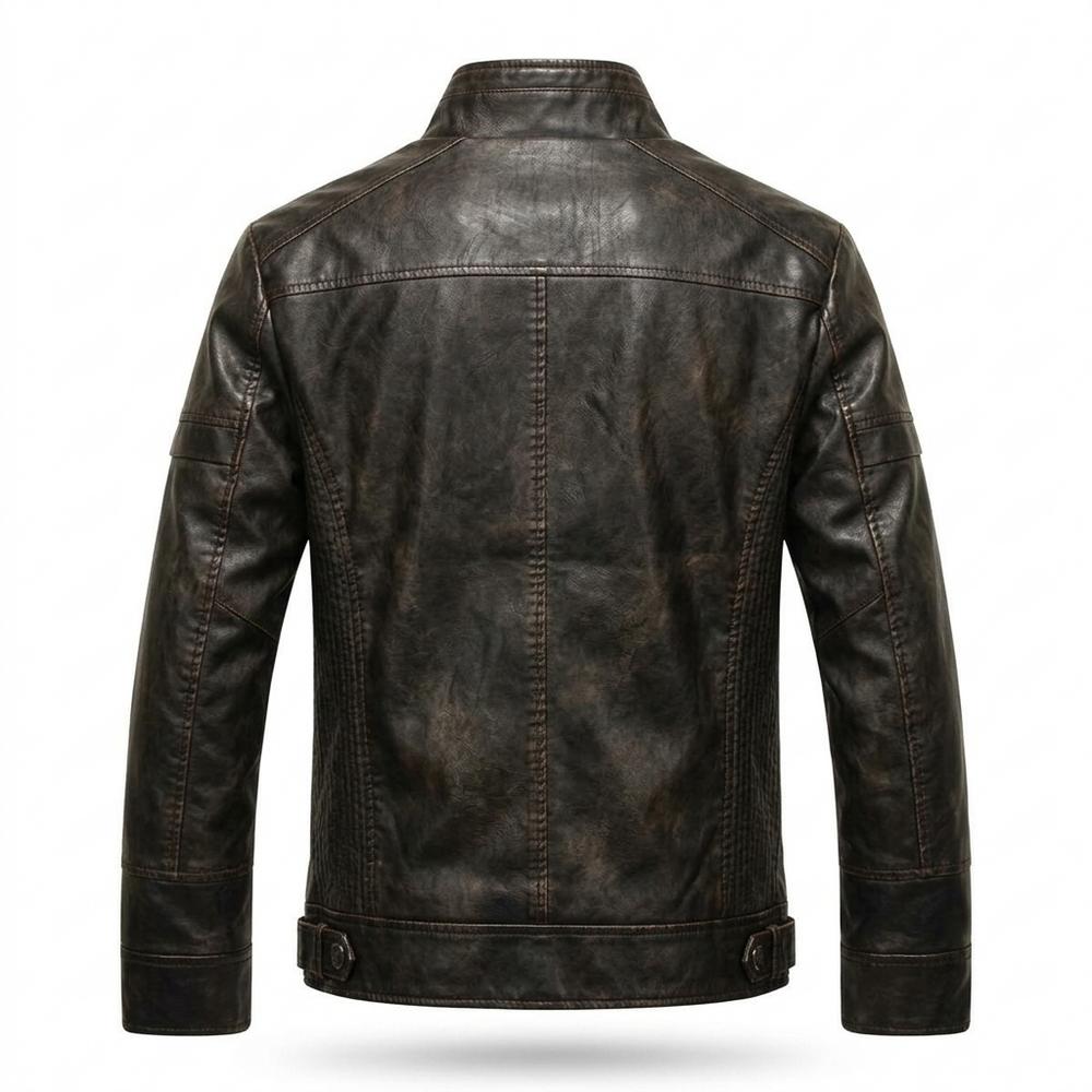 Allsaints Leather - Lizan | Zip-Up Stand-Collar Leather Jacket Men