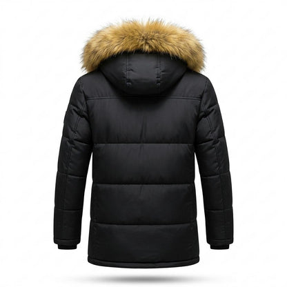 Allsaints Leather - Semor | Fur-Trimmed Quilted Parka Men
