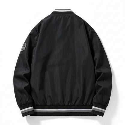 Allsaints Leather - Kever | Zip-Up Striped-Trim Jacket Men