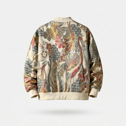 Allsaints Leather - Kafal | Embroidered Zip-Up Jacket Unisex