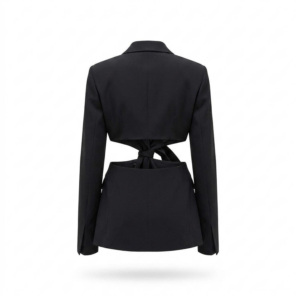 Allsaints Leather - Romon | Cut-Out Tie-Front Blazer Women